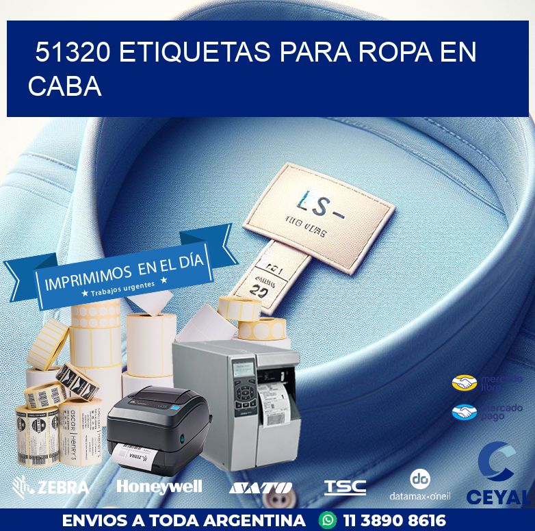 51320 ETIQUETAS PARA ROPA EN CABA