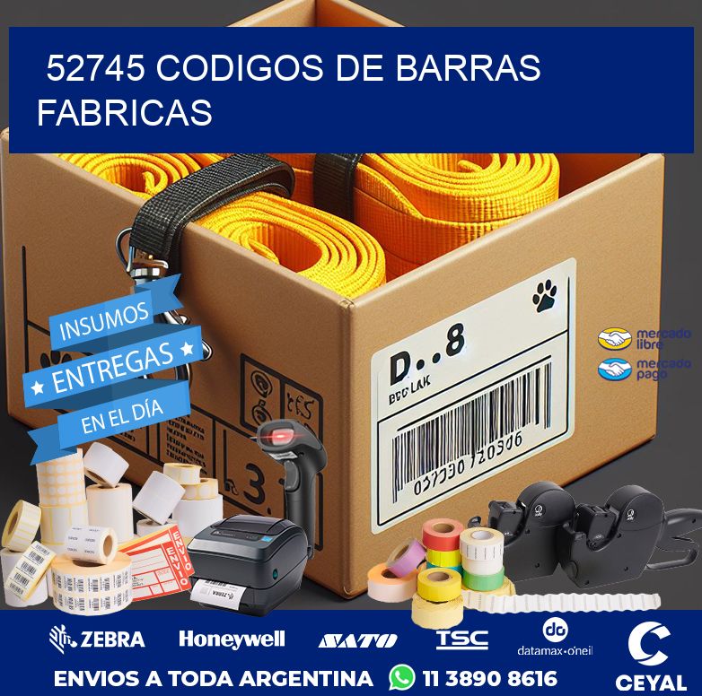 52745 CODIGOS DE BARRAS FABRICAS