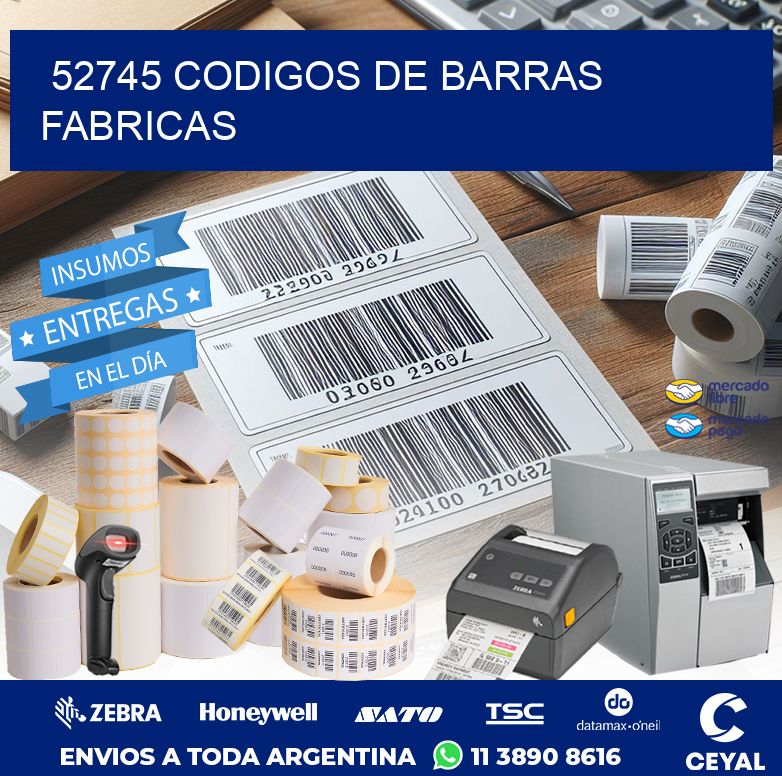 52745 CODIGOS DE BARRAS FABRICAS