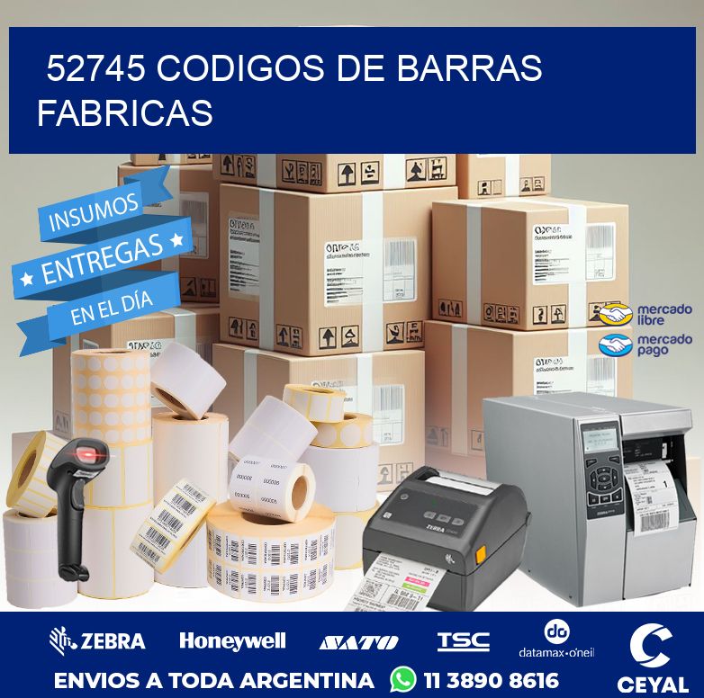 52745 CODIGOS DE BARRAS FABRICAS