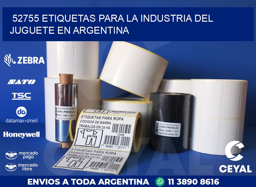 52755 ETIQUETAS PARA LA INDUSTRIA DEL JUGUETE EN ARGENTINA