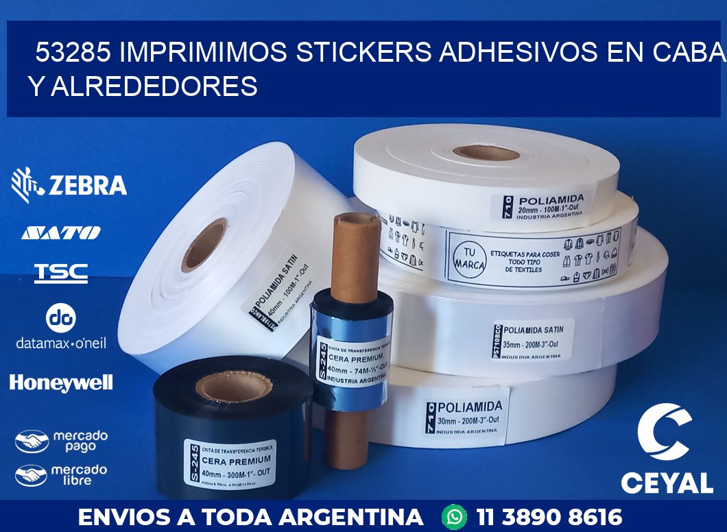 53285 IMPRIMIMOS STICKERS ADHESIVOS EN CABA Y ALREDEDORES