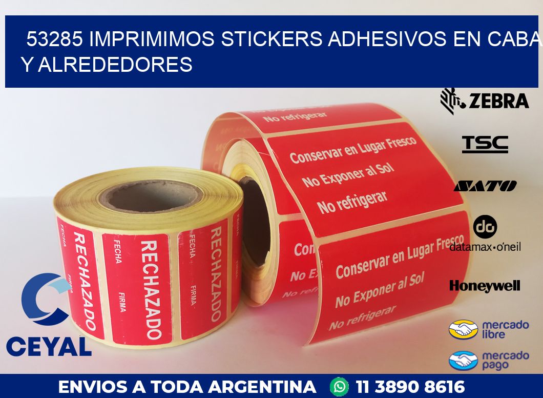 53285 IMPRIMIMOS STICKERS ADHESIVOS EN CABA Y ALREDEDORES