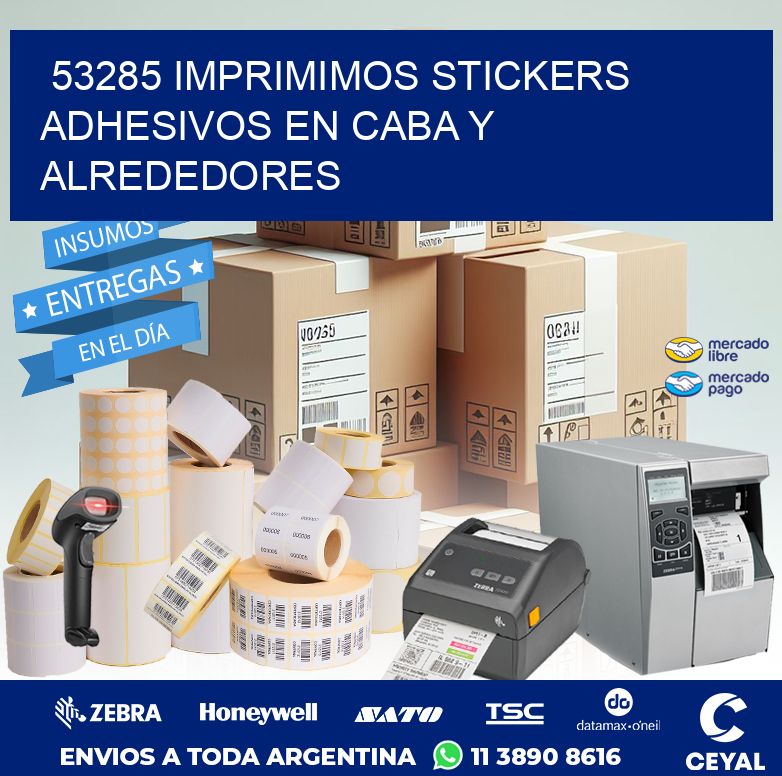 53285 IMPRIMIMOS STICKERS ADHESIVOS EN CABA Y ALREDEDORES