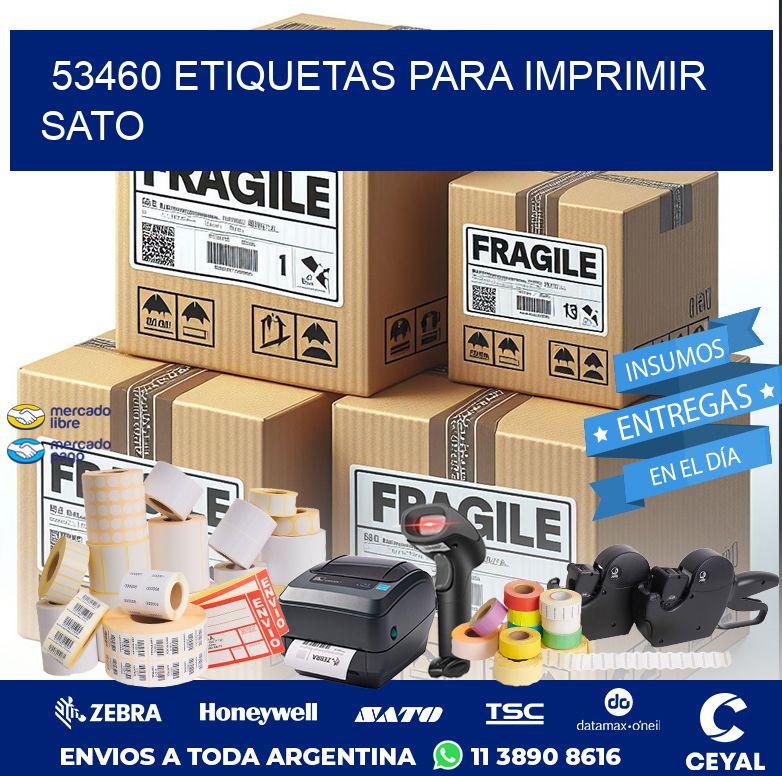 53460 ETIQUETAS PARA IMPRIMIR SATO