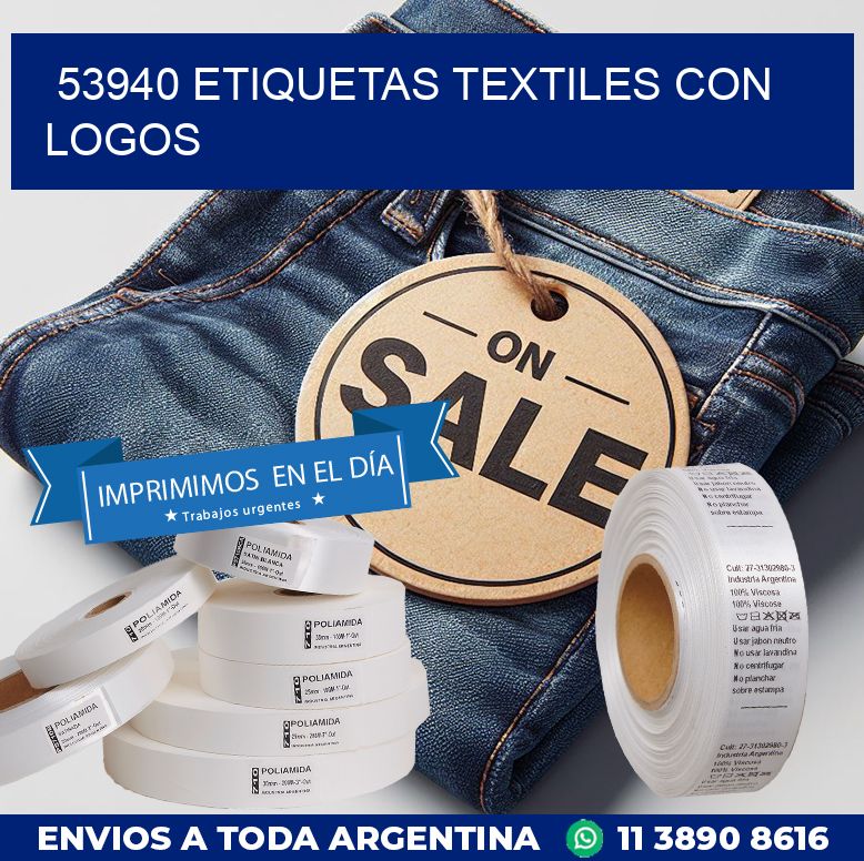 53940 ETIQUETAS TEXTILES CON LOGOS