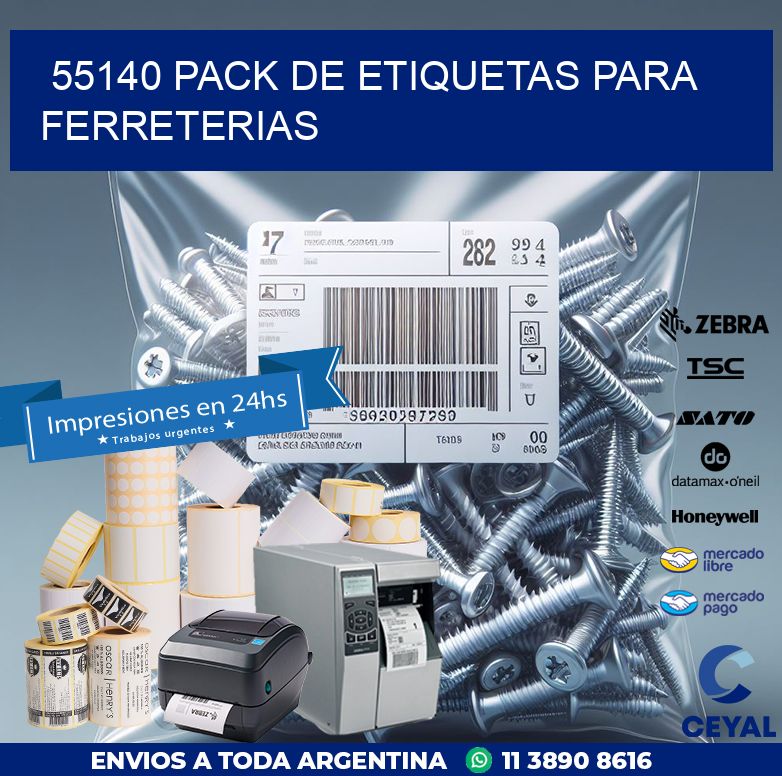 55140 PACK DE ETIQUETAS PARA FERRETERIAS