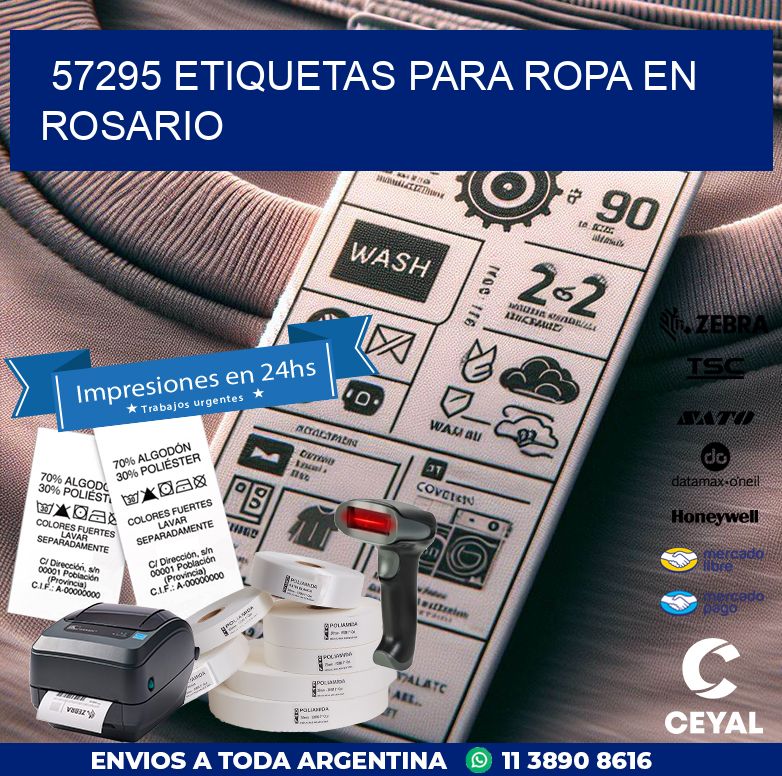 57295 ETIQUETAS PARA ROPA EN ROSARIO