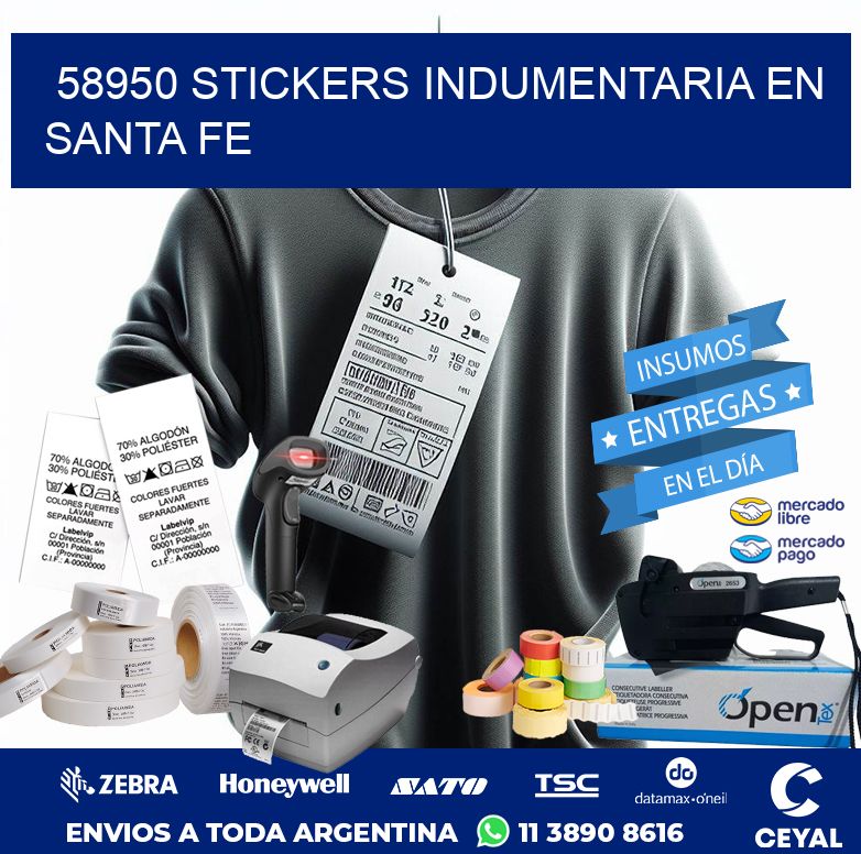 58950 STICKERS INDUMENTARIA EN SANTA FE