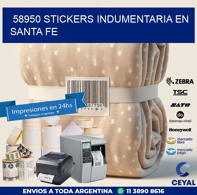 58950 STICKERS INDUMENTARIA EN SANTA FE