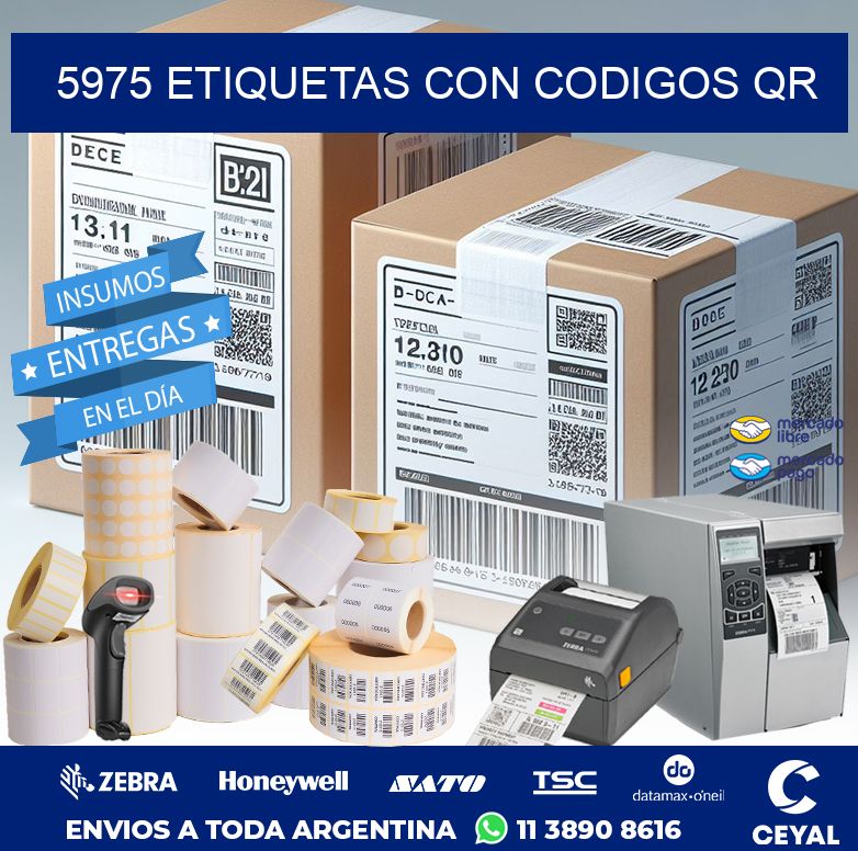 5975 ETIQUETAS CON CODIGOS QR