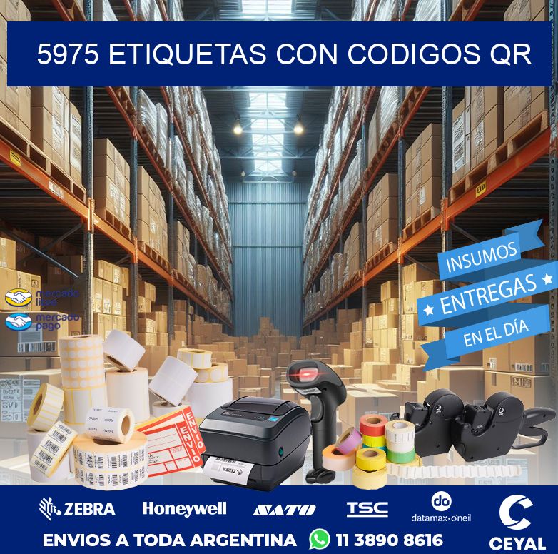 5975 ETIQUETAS CON CODIGOS QR