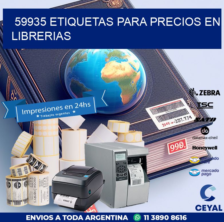 59935 ETIQUETAS PARA PRECIOS EN LIBRERIAS