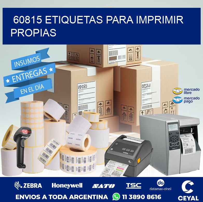60815 ETIQUETAS PARA IMPRIMIR PROPIAS
