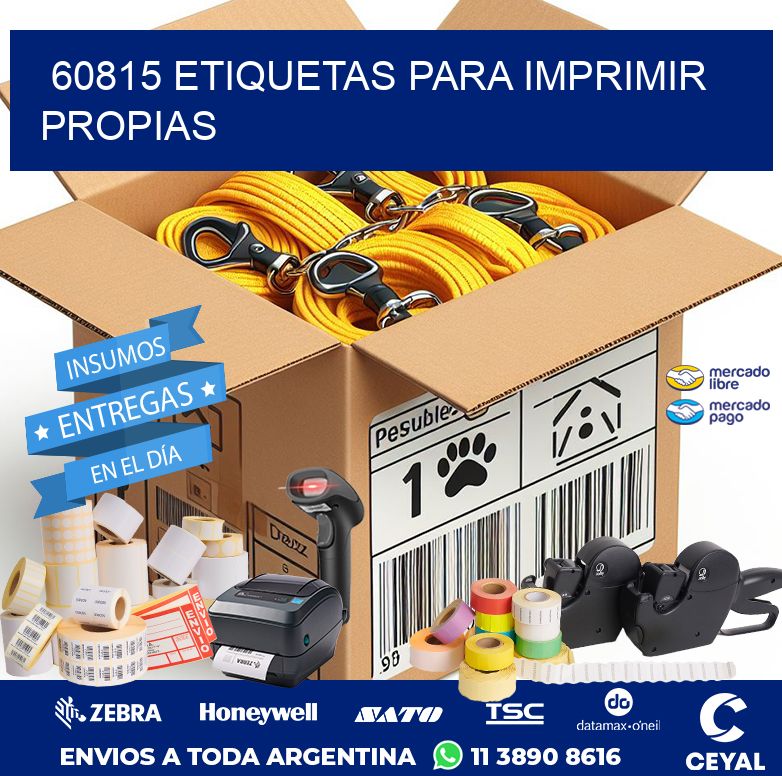 60815 ETIQUETAS PARA IMPRIMIR PROPIAS