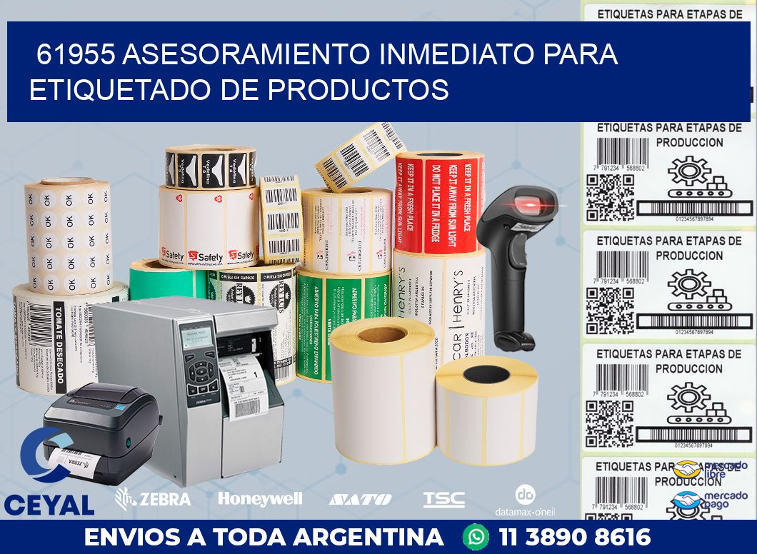 61955 ASESORAMIENTO INMEDIATO PARA ETIQUETADO DE PRODUCTOS
