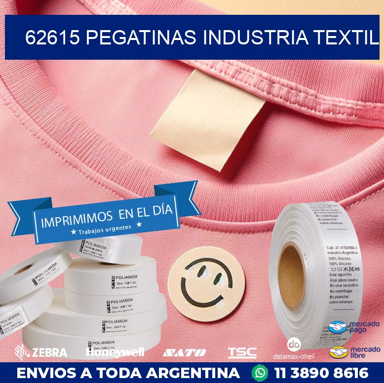 62615 PEGATINAS INDUSTRIA TEXTIL