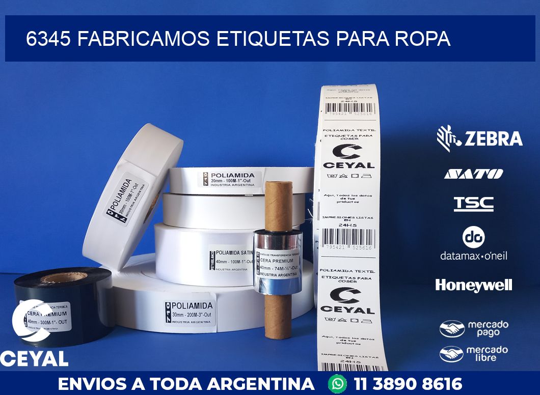 6345 FABRICAMOS ETIQUETAS PARA ROPA