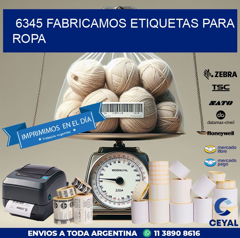 6345 FABRICAMOS ETIQUETAS PARA ROPA
