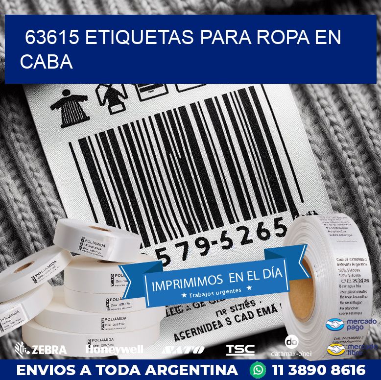 63615 ETIQUETAS PARA ROPA EN CABA