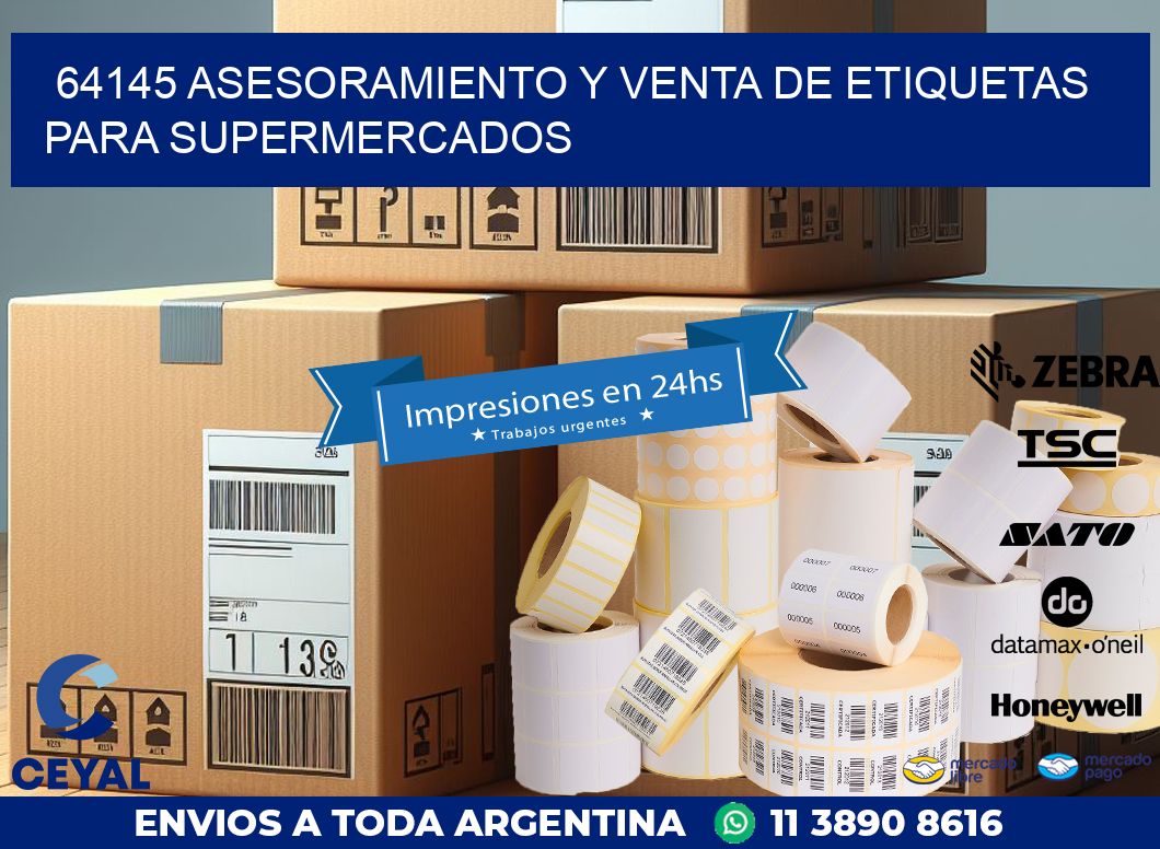 64145 ASESORAMIENTO Y VENTA DE ETIQUETAS PARA SUPERMERCADOS