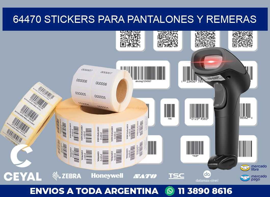 64470 STICKERS PARA PANTALONES Y REMERAS
