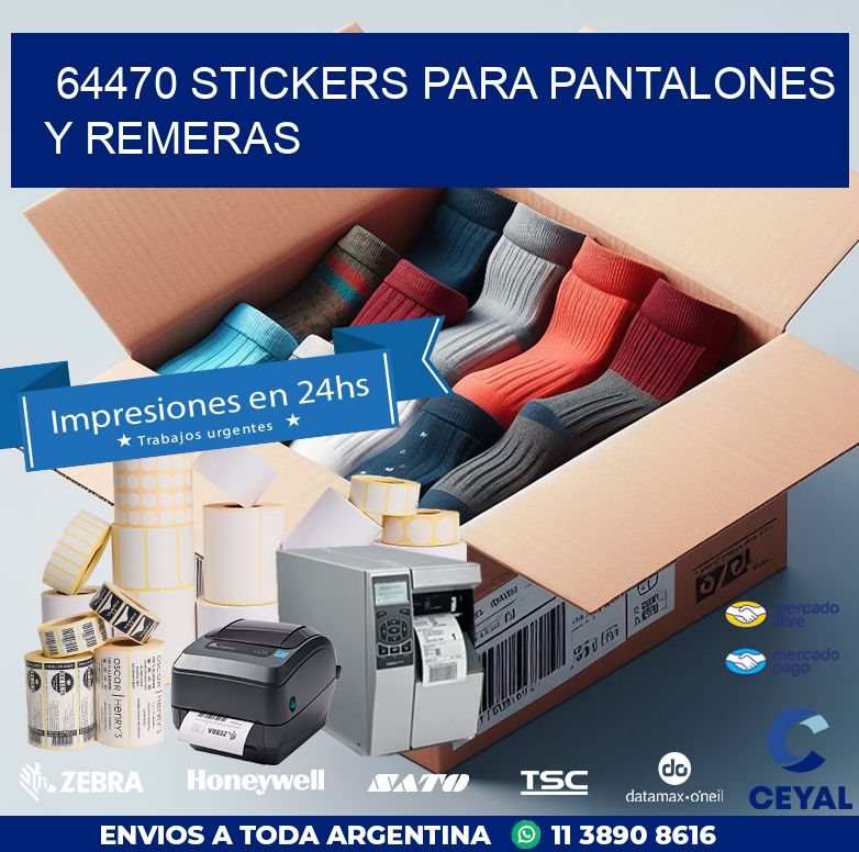 64470 STICKERS PARA PANTALONES Y REMERAS