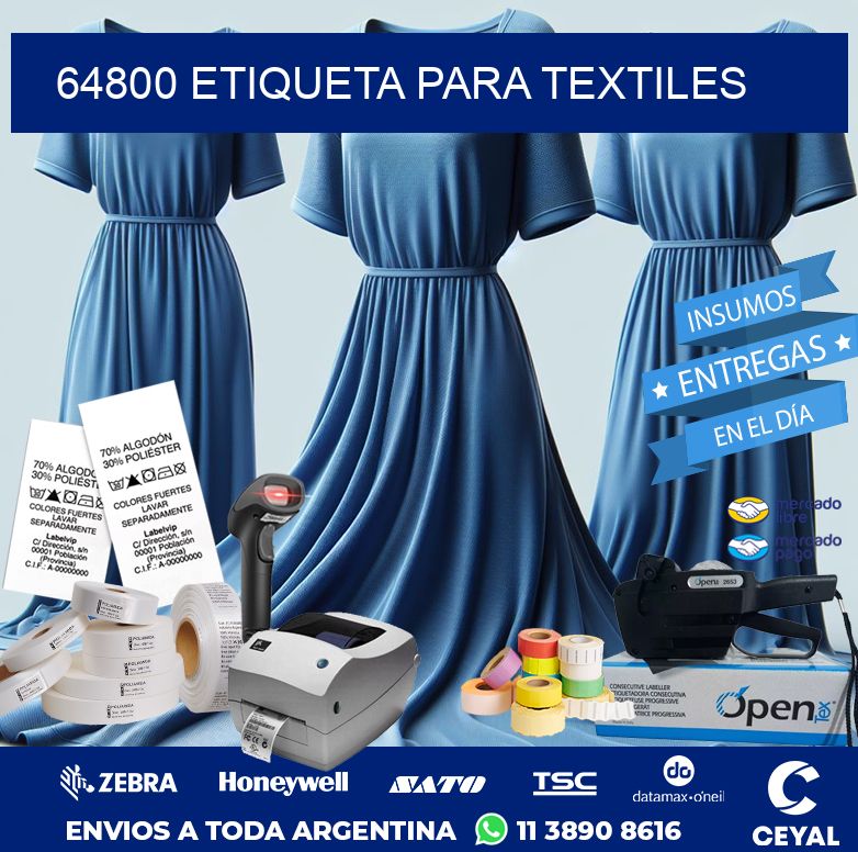 64800 ETIQUETA PARA TEXTILES