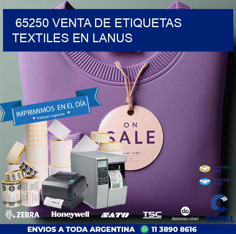 65250 VENTA DE ETIQUETAS TEXTILES EN LANUS