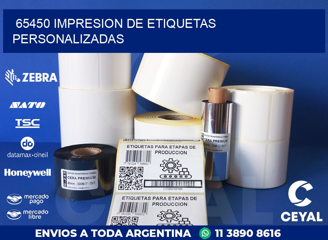 65450 IMPRESION DE ETIQUETAS PERSONALIZADAS