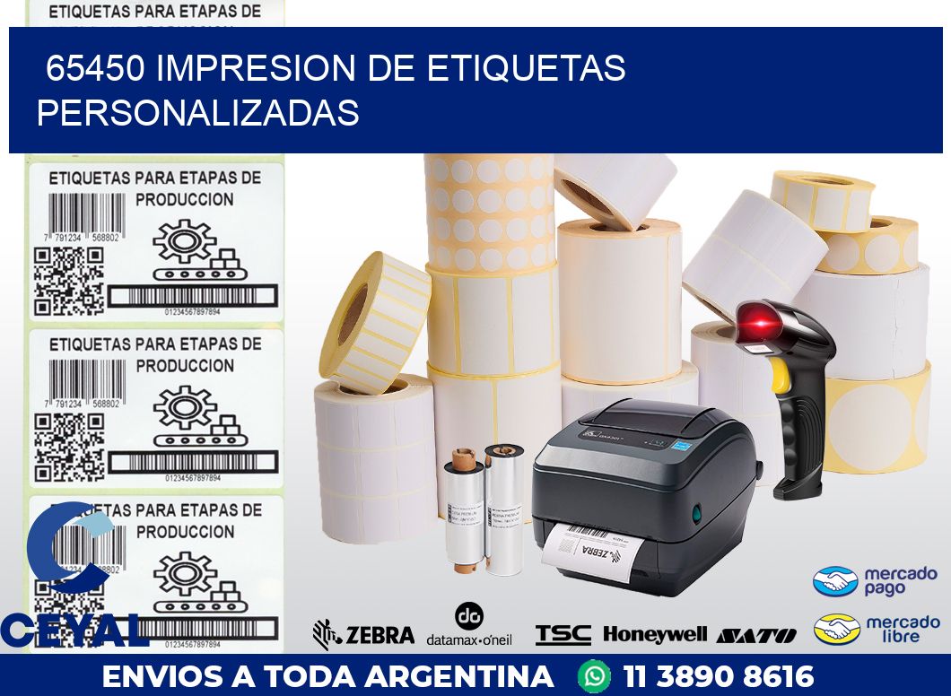 65450 IMPRESION DE ETIQUETAS PERSONALIZADAS