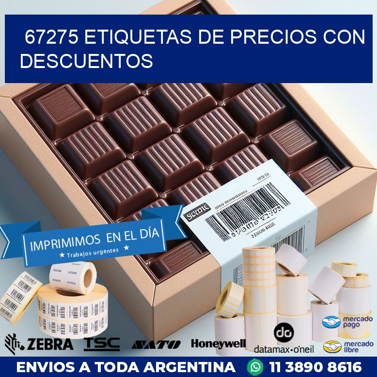 67275 ETIQUETAS DE PRECIOS CON DESCUENTOS