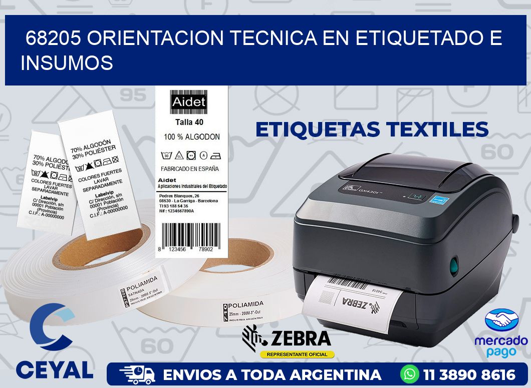 68205 ORIENTACION TECNICA EN ETIQUETADO E INSUMOS
