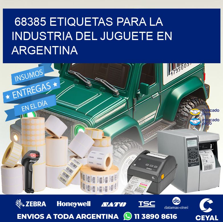 68385 ETIQUETAS PARA LA INDUSTRIA DEL JUGUETE EN ARGENTINA
