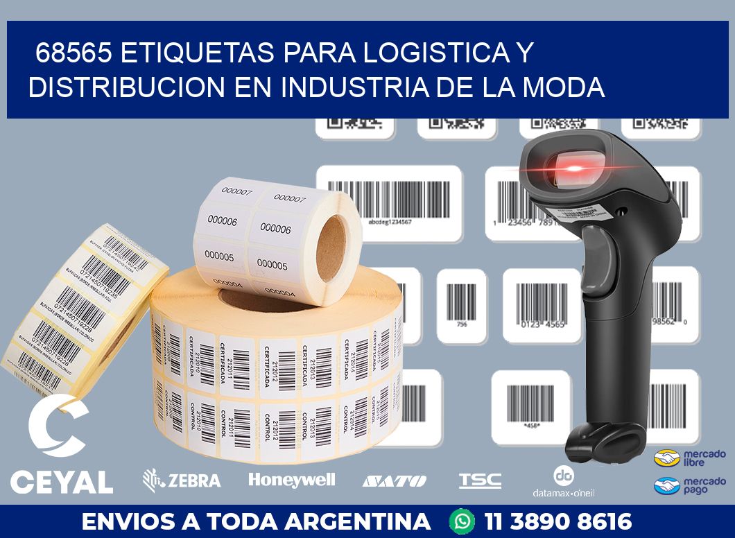 68565 ETIQUETAS PARA LOGISTICA Y DISTRIBUCION EN INDUSTRIA DE LA MODA