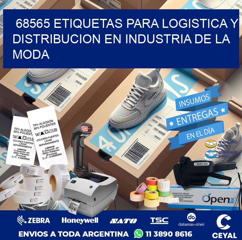 68565 ETIQUETAS PARA LOGISTICA Y DISTRIBUCION EN INDUSTRIA DE LA MODA