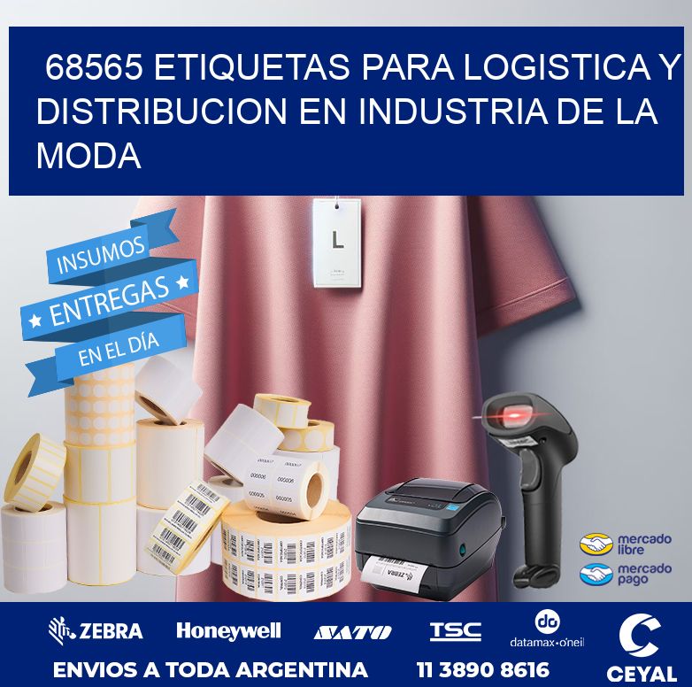 68565 ETIQUETAS PARA LOGISTICA Y DISTRIBUCION EN INDUSTRIA DE LA MODA