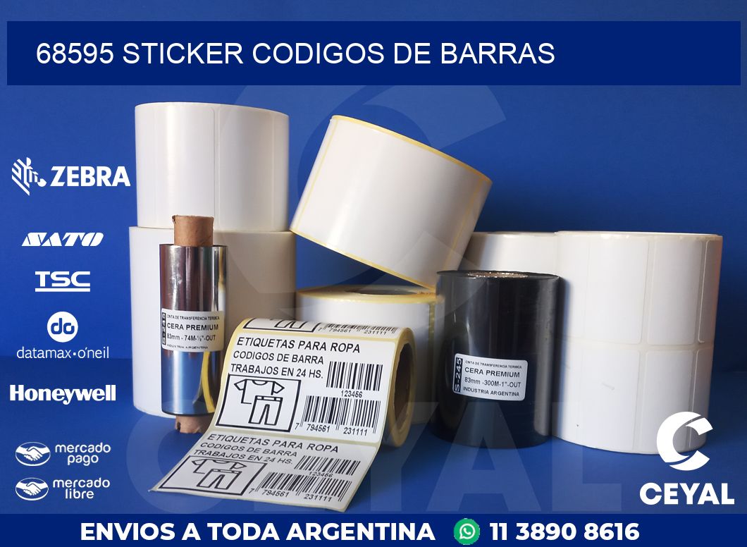 68595 STICKER CODIGOS DE BARRAS