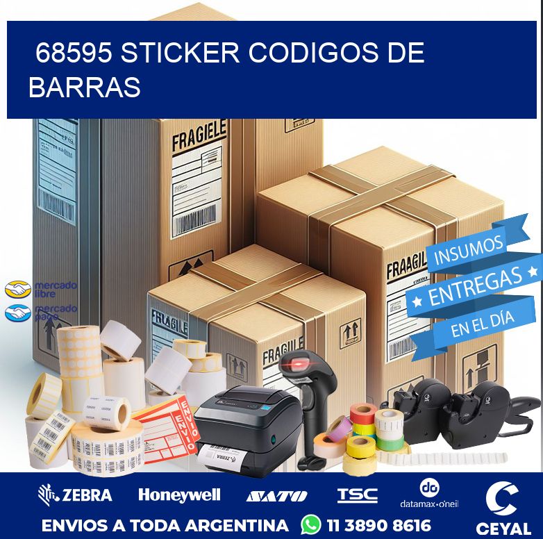 68595 STICKER CODIGOS DE BARRAS