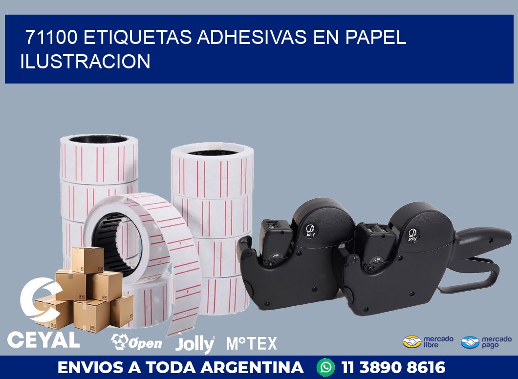 71100 ETIQUETAS ADHESIVAS EN PAPEL ILUSTRACION