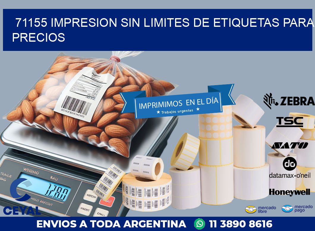 71155 IMPRESION SIN LIMITES DE ETIQUETAS PARA PRECIOS