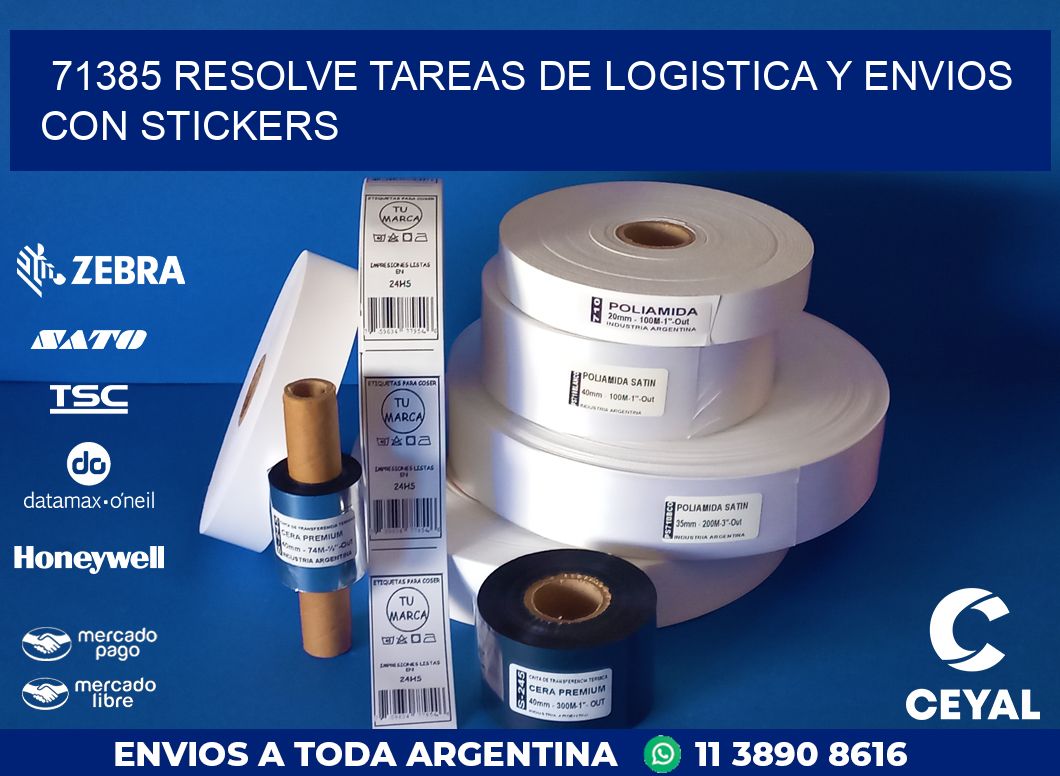 71385 RESOLVE TAREAS DE LOGISTICA Y ENVIOS CON STICKERS