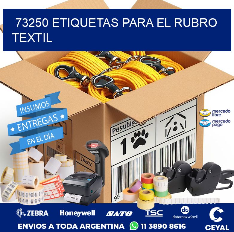 73250 ETIQUETAS PARA EL RUBRO TEXTIL