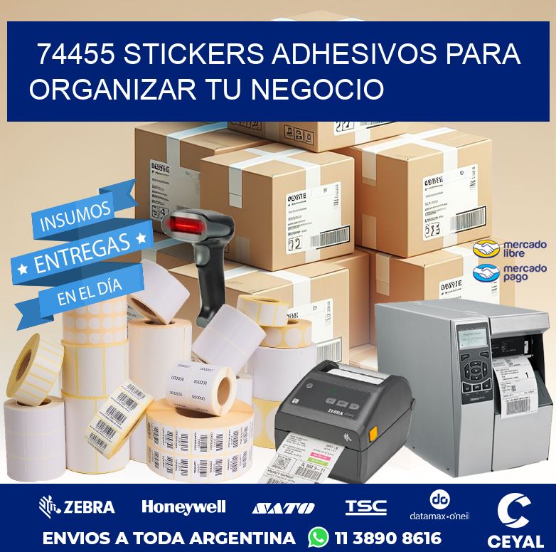 74455 STICKERS ADHESIVOS PARA ORGANIZAR TU NEGOCIO