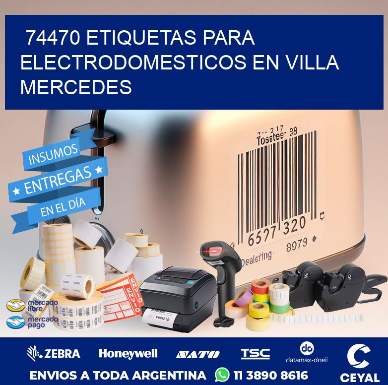 74470 ETIQUETAS PARA ELECTRODOMESTICOS EN VILLA MERCEDES