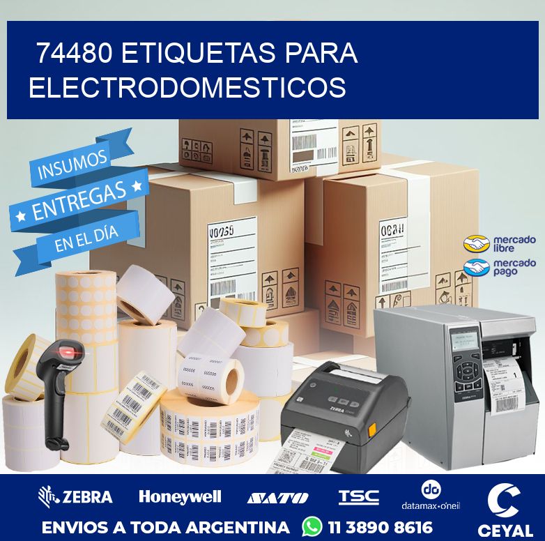 74480 ETIQUETAS PARA ELECTRODOMESTICOS