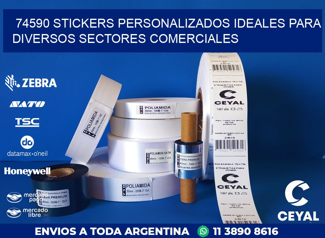 74590 STICKERS PERSONALIZADOS IDEALES PARA DIVERSOS SECTORES COMERCIALES