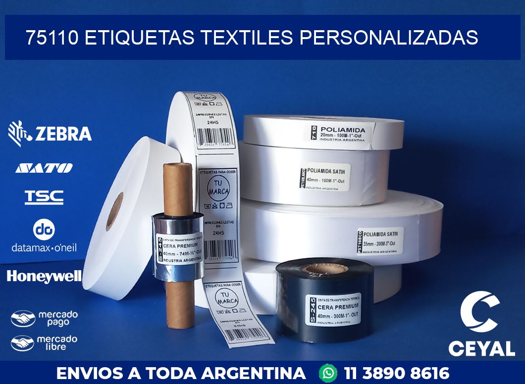 75110 ETIQUETAS TEXTILES PERSONALIZADAS