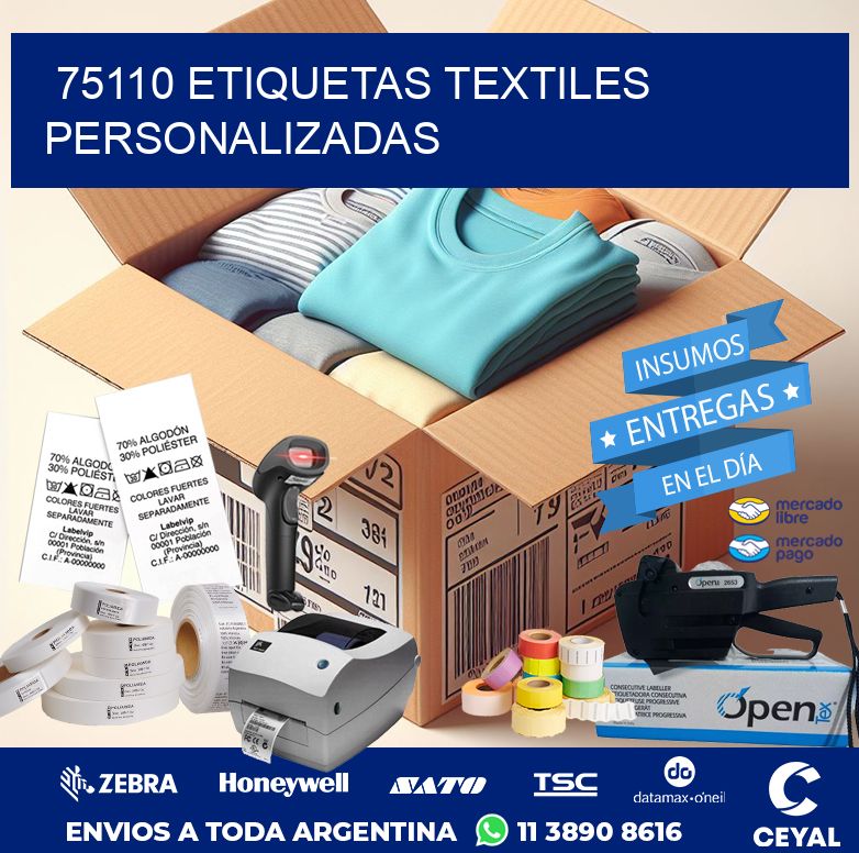 75110 ETIQUETAS TEXTILES PERSONALIZADAS