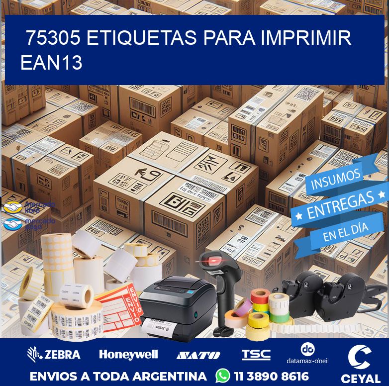 75305 ETIQUETAS PARA IMPRIMIR EAN13